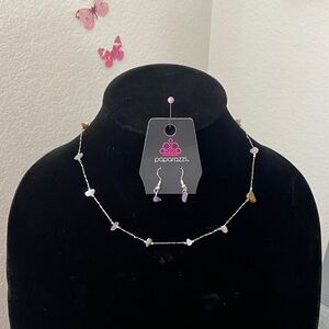 Paparazzi Delicate Multicolor Rustic Stone Necklace Set